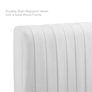 Eloise Channel Tufted Performance Velvet Twin Headboard