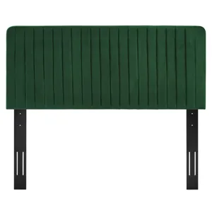 Milenna Channel Tufted Performance Velvet Full/Queen Headboard