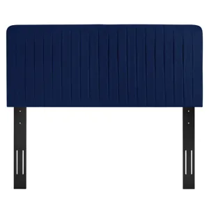 Milenna Channel Tufted Performance Velvet King/California King Headboard