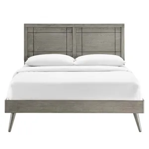 Marlee Queen Wood Platform Bed With Splayed Legs