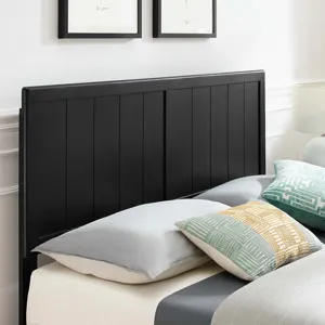 Alana Full Wood Platform Bed With Angular Frame
