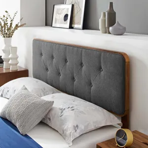 Bridgette Full Wood Platform Bed With Angular Frame
