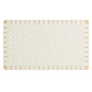 Sparta Weave Wall-Mount Twin Vegan Leather Headboard