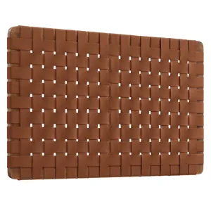Sparta Weave Wall-Mount Twin Vegan Leather Headboard