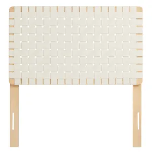 Sparta Weave Twin Vegan Leather Headboard
