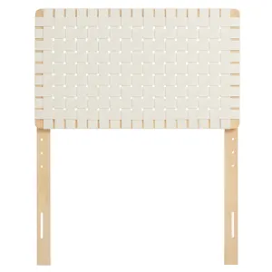Sparta Weave Twin Vegan Leather Headboard