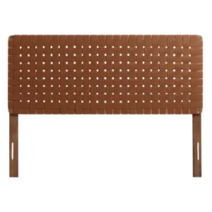 Sparta Weave Full Vegan Leather Headboard