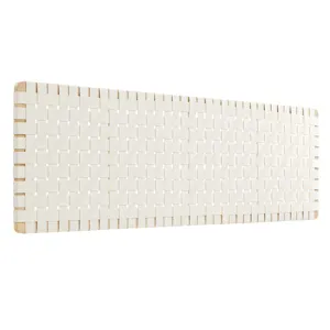 Sparta Weave Wall-Mount King Vegan Leather Headboard