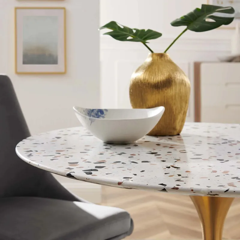 Lippa 36" Round Terrazzo Dining Table