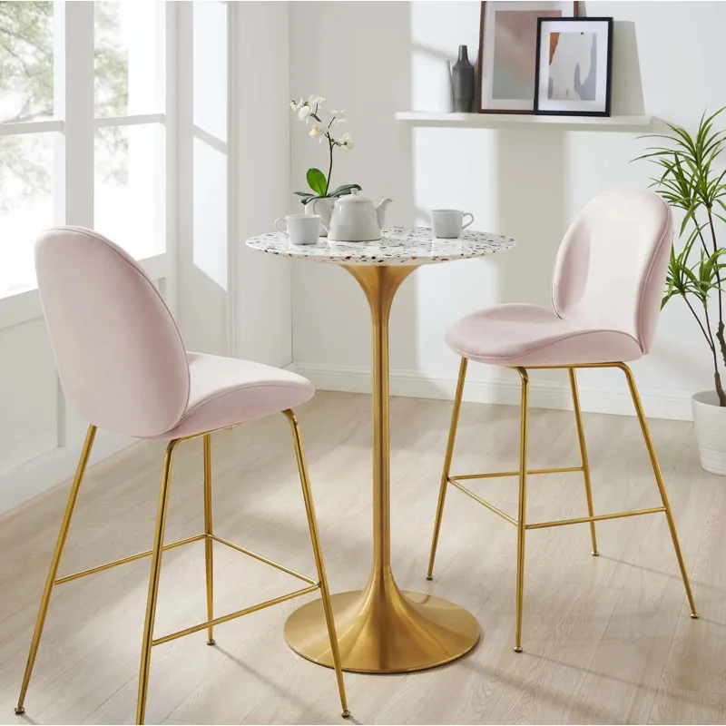 Lippa 28" Round Terrazzo Bar Table