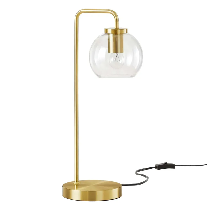 Silo Glass Globe Metal Table Lamp