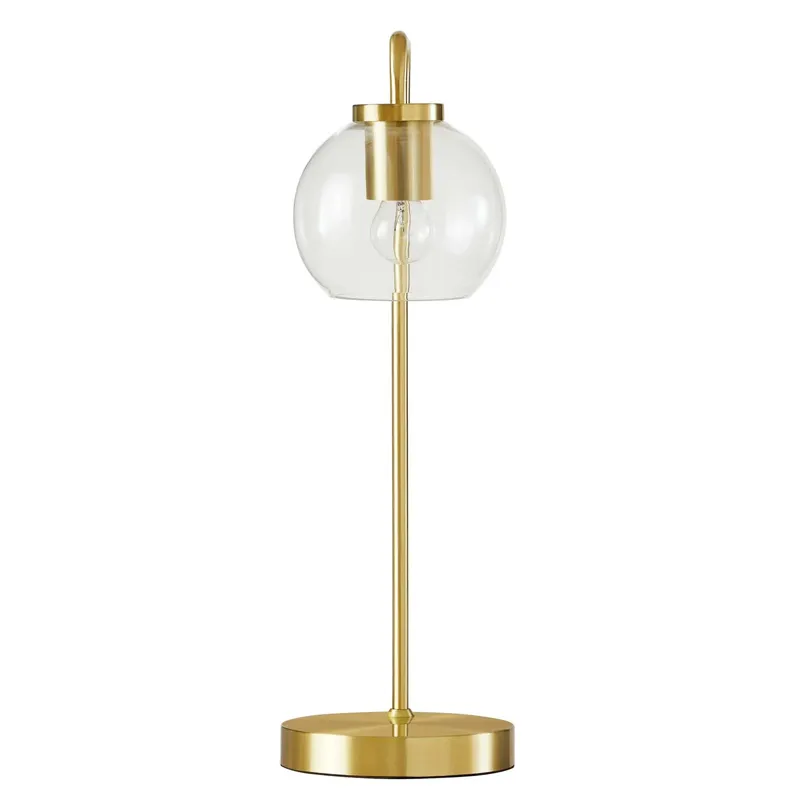 Silo Glass Globe Metal Table Lamp