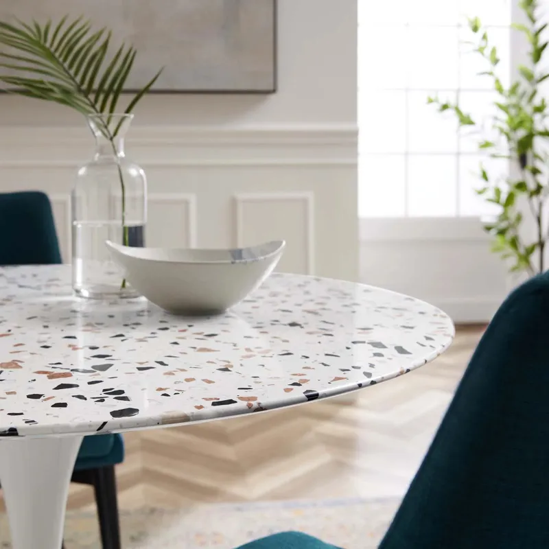 Lippa 40" Round Terrazzo Dining Table