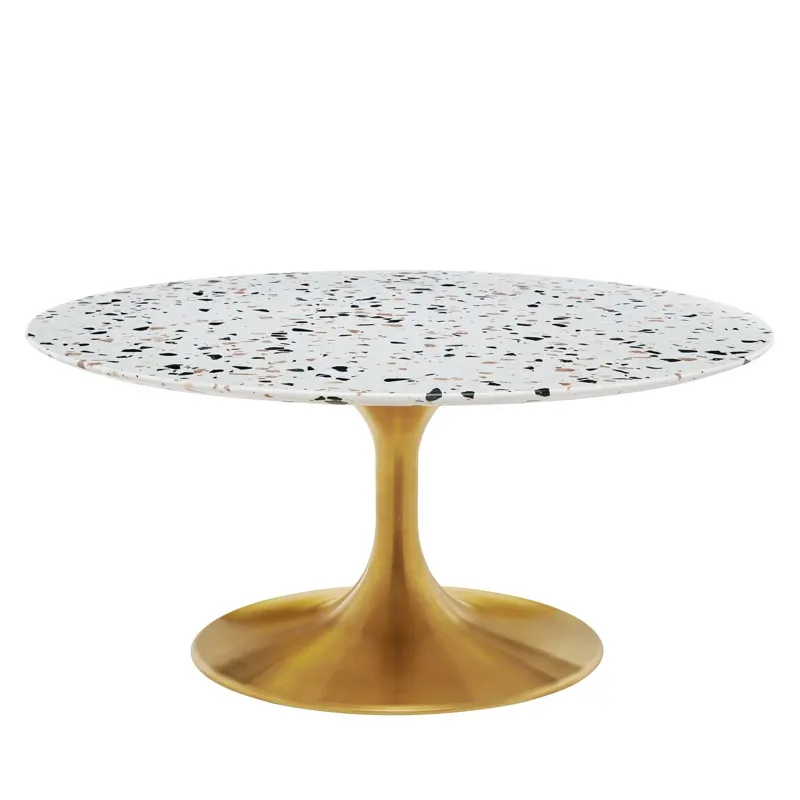 Lippa 36" Round Terrazzo Coffee Table