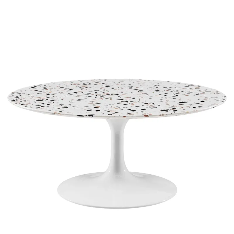 Lippa 36" Round Terrazzo Coffee Table