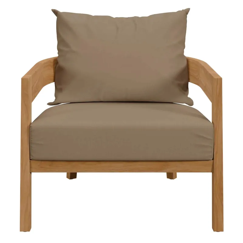 Brisbane Teak Wood Outdoor Patio Armchair
