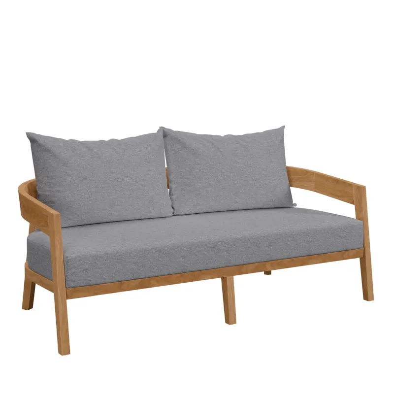 Brisbane 6-Piece Teak Wood Outdoor Patio Outdoor Patio Set