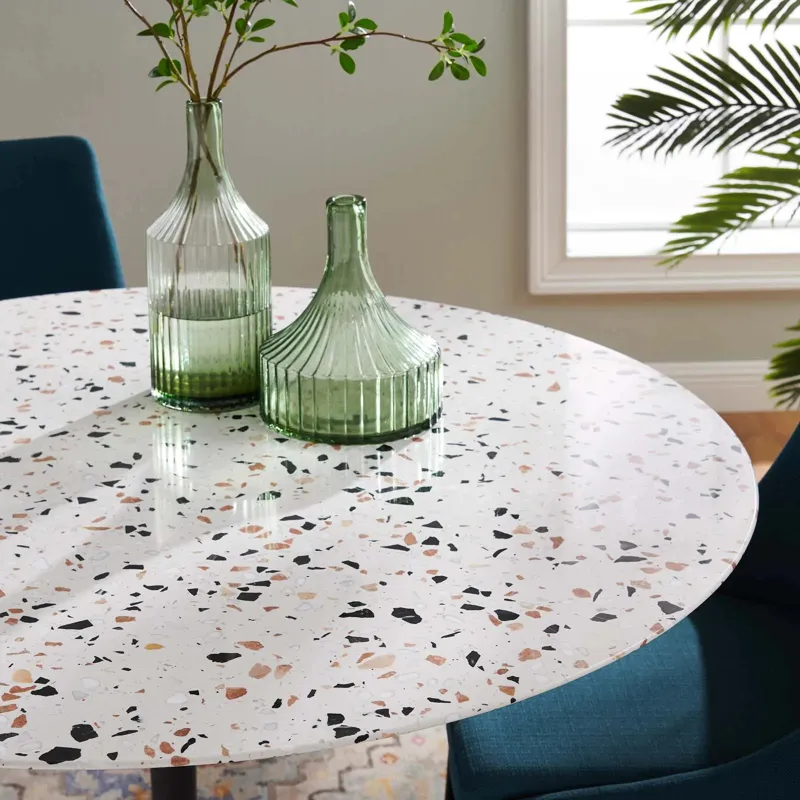 Lippa 47" Round Terrazzo Dining Table