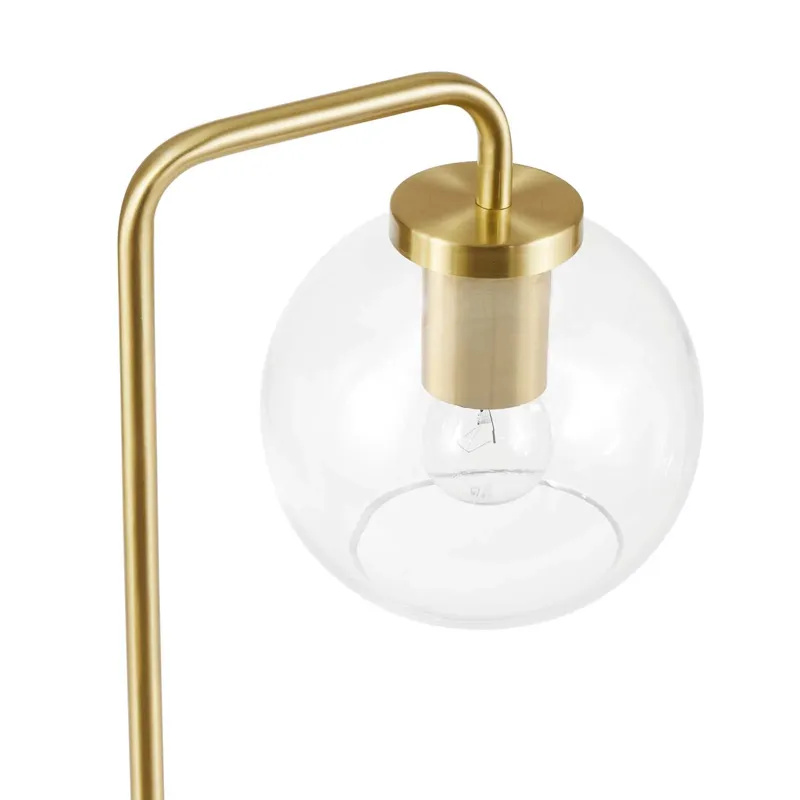 Silo Glass Globe Metal Table Lamp