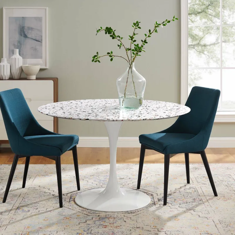 Lippa 47" Round Terrazzo Dining Table