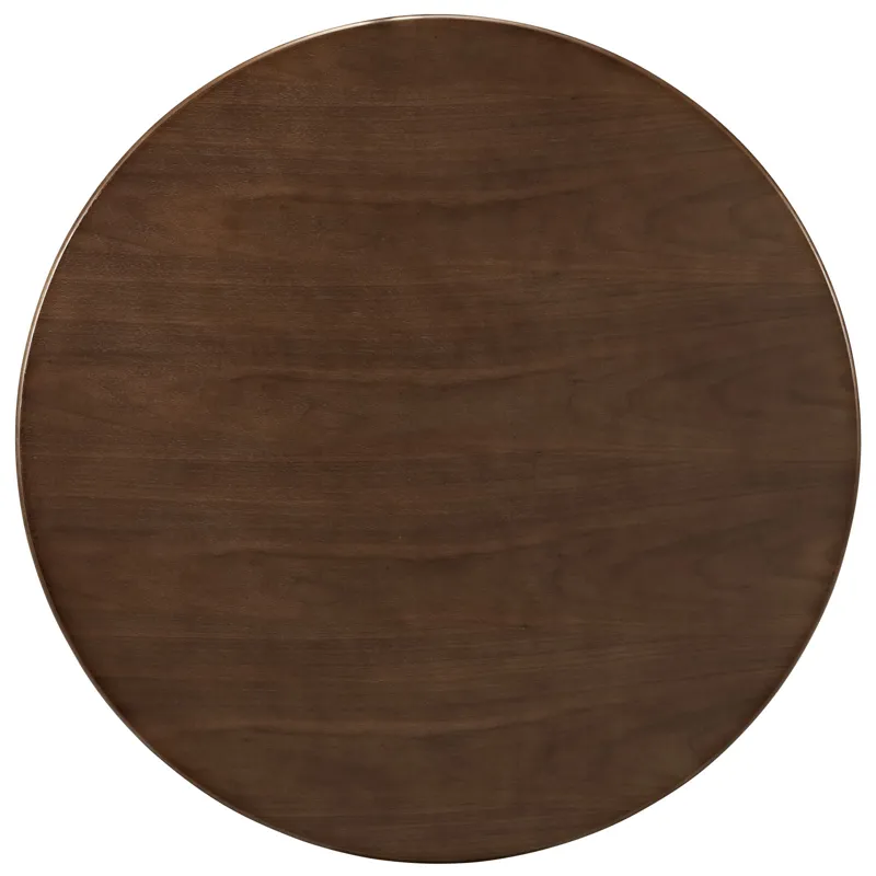 Lippa 36" Round Walnut Dining Table
