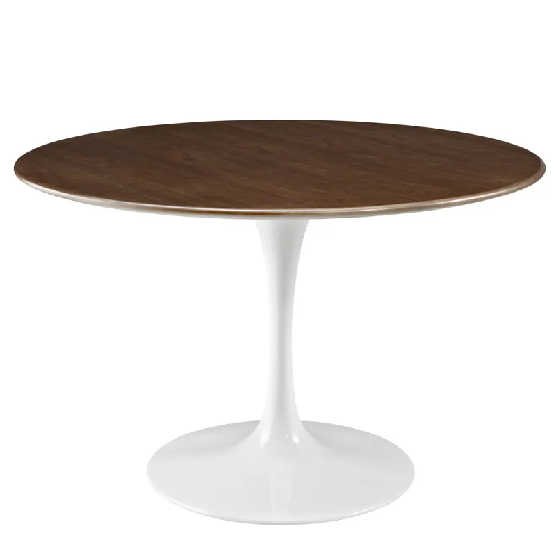 Lippa 47" Round Walnut Dining Table