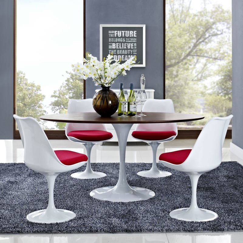Lippa 60 Oval Walnut Dining Table Eei 1138 Wal By Modway At Tomlinson Furniture Lippa 60 Oval Walnut Dining Table Eei, Lippa 60 Oval Dining Table