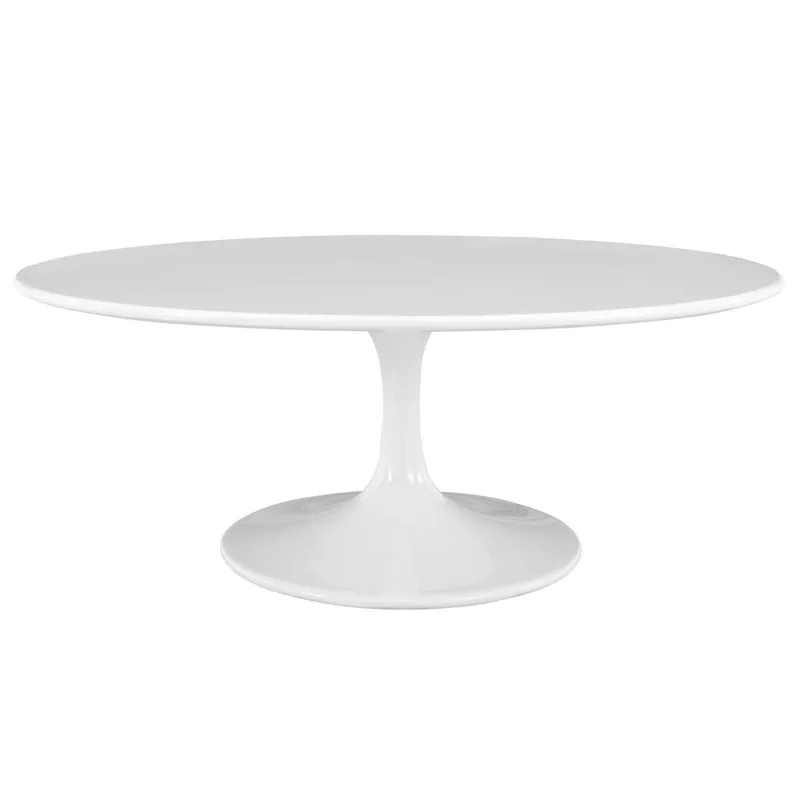 Lippa 42" Oval-Shaped Wood Top Coffee Table