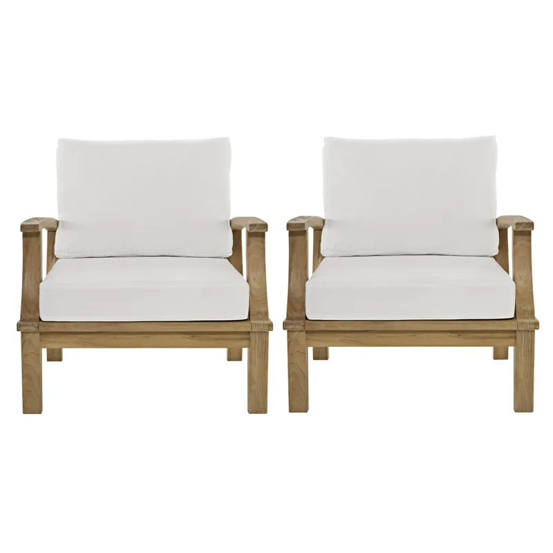 Marina 2 Piece Outdoor Patio Teak Set