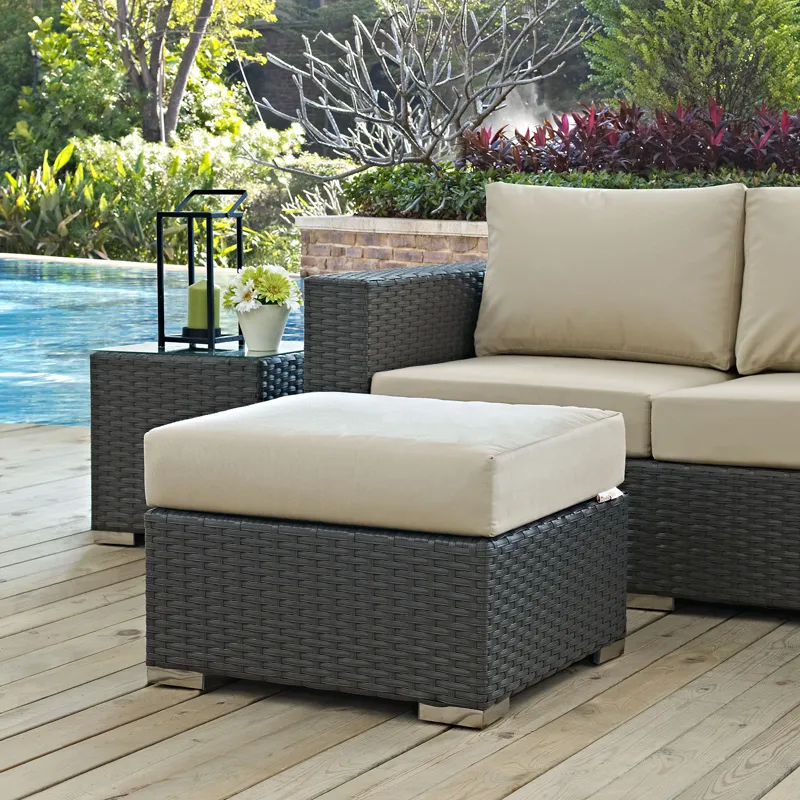Sojourn Outdoor Patio Sunbrella Ottoman