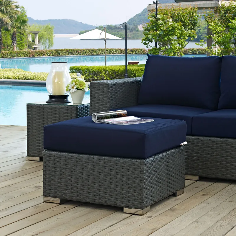 Sojourn Outdoor Patio Sunbrella Ottoman