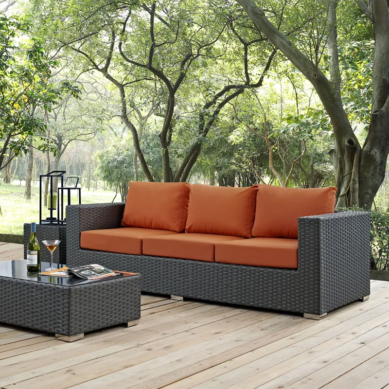 Sojourn Outdoor Patio Sunbrella Sofa