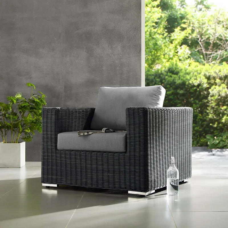 Summon Outdoor Patio Fabric Sunbrella Armchair