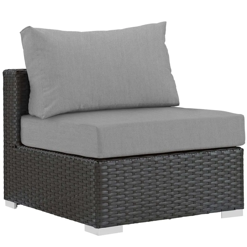 Sojourn 5 Piece Outdoor Patio Sunbrella Sectional Set