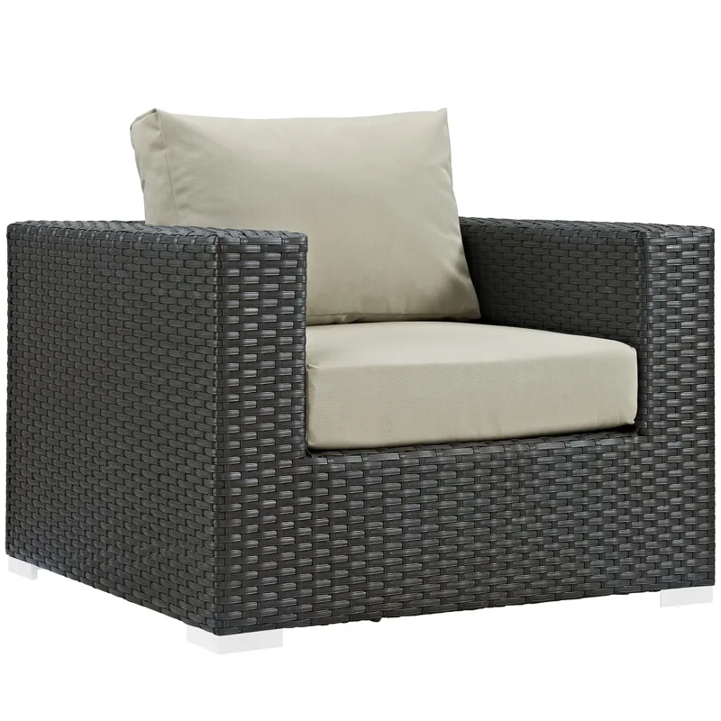 Sojourn 3 Piece Outdoor Patio Sunbrella Sectional Set