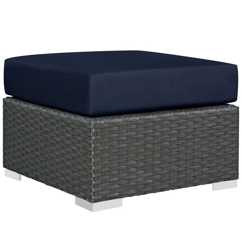Sojourn 3 Piece Outdoor Patio Sunbrella Sectional Set