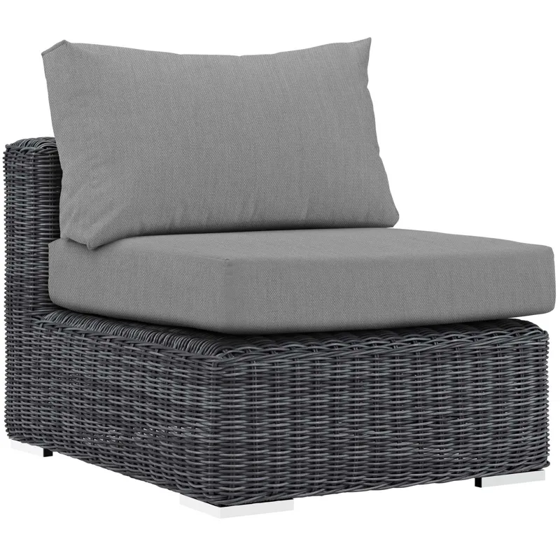 Summon 5 Piece Outdoor Patio Sunbrella Sectional Set