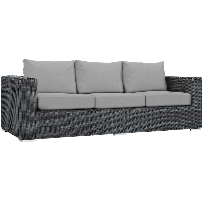 Summon 3 Piece Outdoor Patio Sunbrella Sectional Set