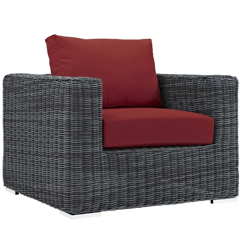 Summon 3 Piece Outdoor Patio Sunbrella Sectional Set