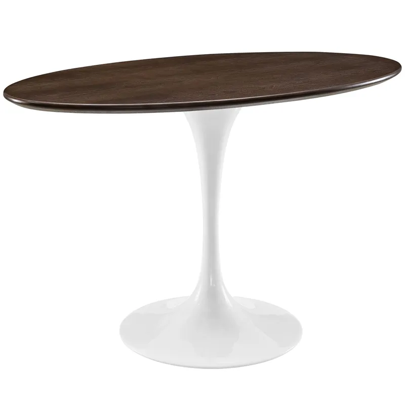 Lippa 48" Oval Walnut Dining Table