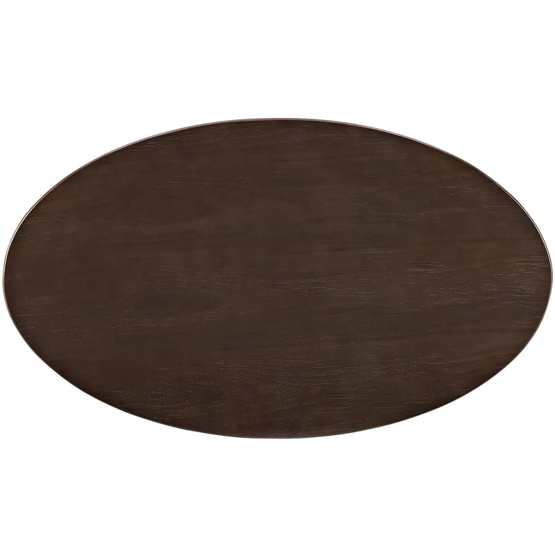 Lippa 48" Oval Walnut Dining Table