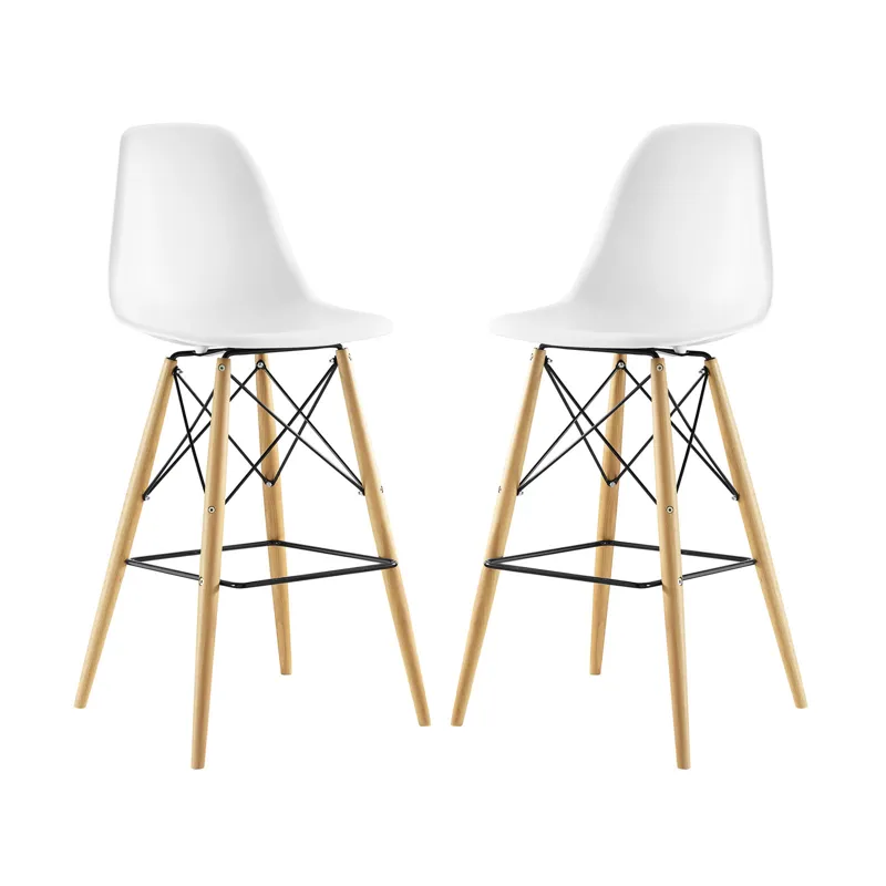Pyramid Dining Side Bar Stool Set of 2