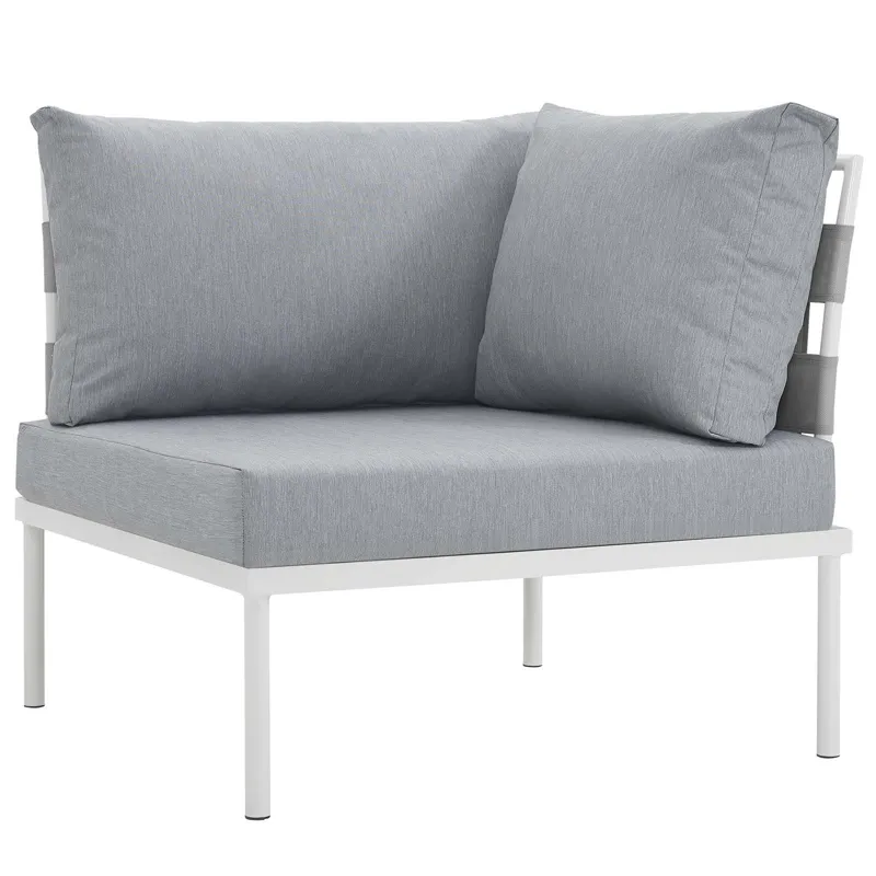 Harmony 5  Piece Outdoor Patio Aluminum Sectional Sofa Set