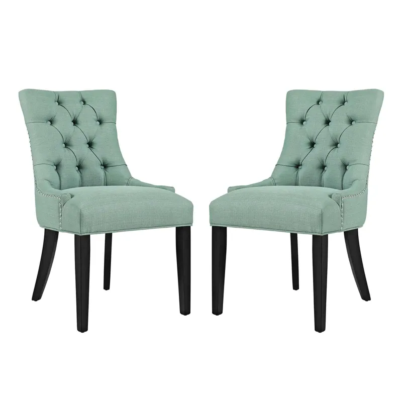 Regent Dining Side Chair Fabric Set of 2