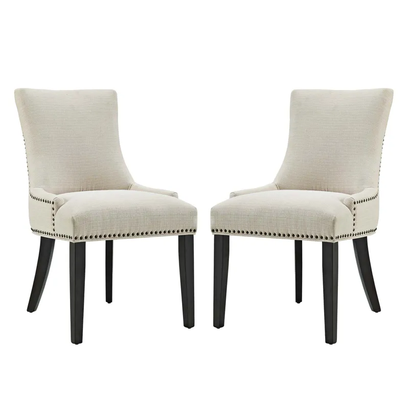 Marquis Dining Side Chair Fabric Set of 2