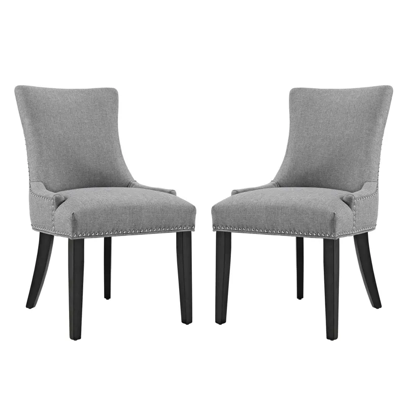 Marquis Dining Side Chair Fabric Set of 2