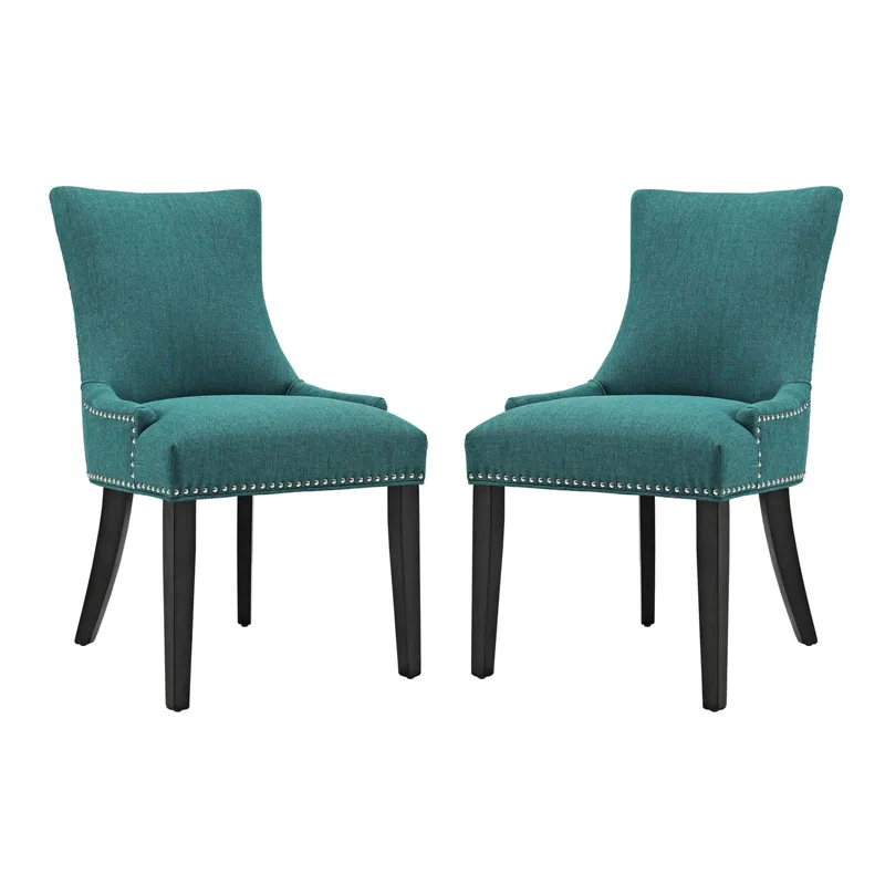 Marquis Dining Side Chair Fabric Set of 2