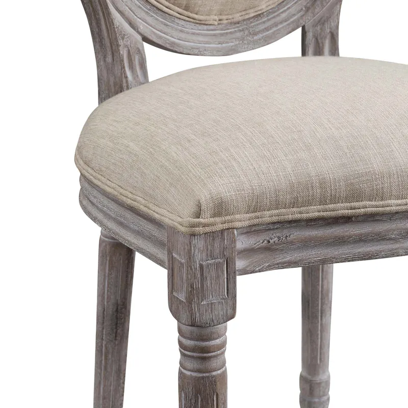 Emanate Vintage French Upholstered Fabric Dining Side Chair