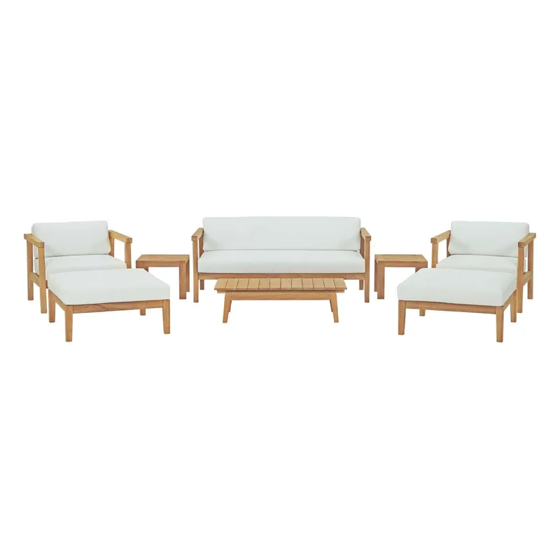 Bayport 8 Piece Outdoor Patio Teak Set