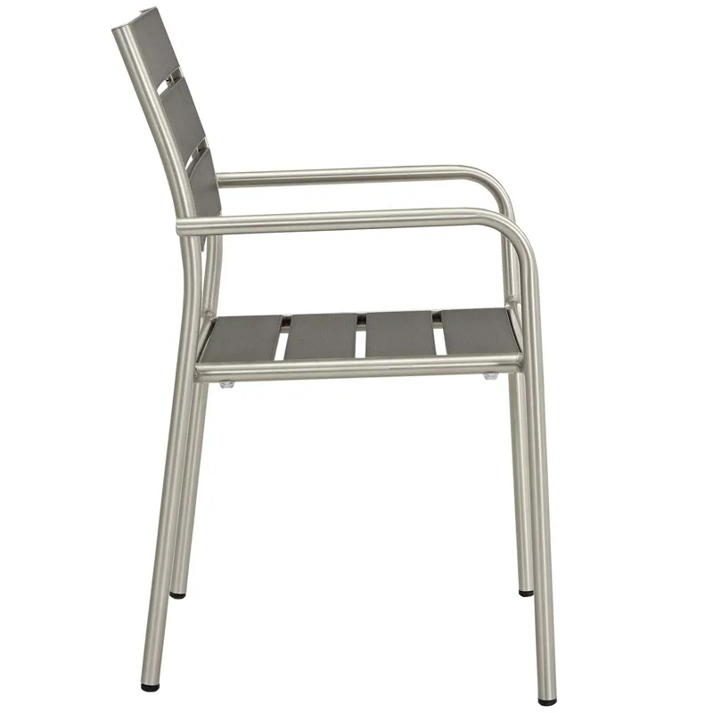 Shore 9 Piece Outdoor Patio Aluminum Outdoor Dining Set